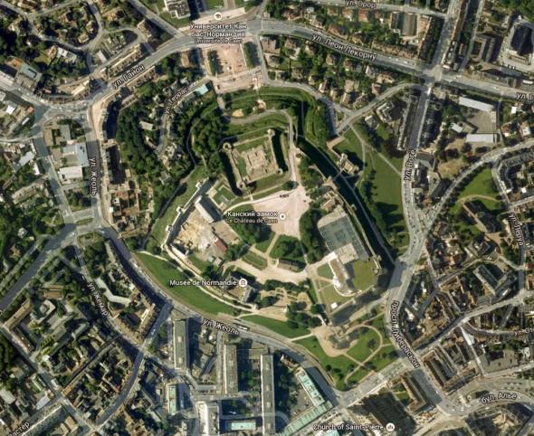 замок Кан (вид сверху)