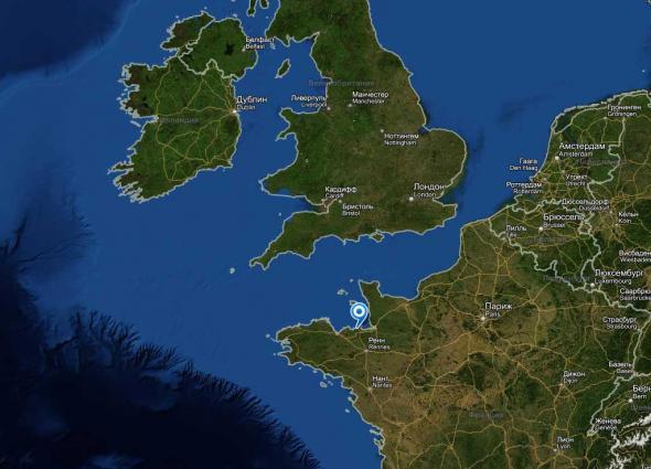 Сен-Мало, Франция (расположение)