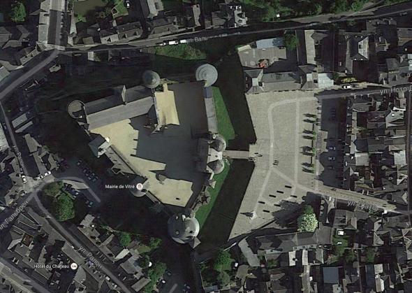 замок Витре вид сверху