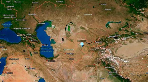 Арк /г. Бухара/ расположение