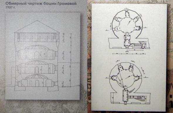 план башни в разрезе и план уровней