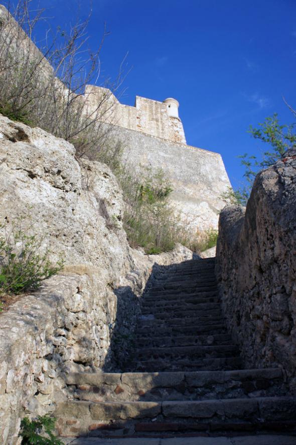 Кастильо дель Морро, подъём в цитадель