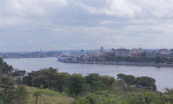 вид на запад от восточного бастиона