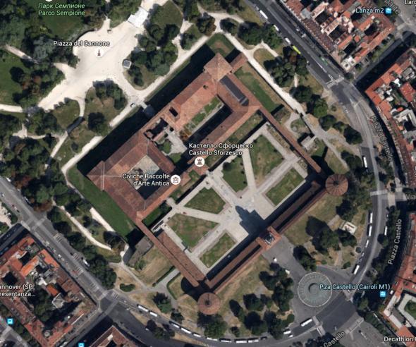 Вид сверху.